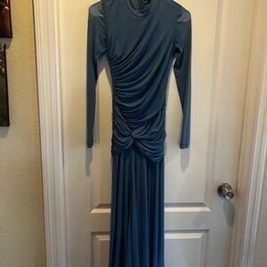 Bardot Teal Long Sleeve Dress